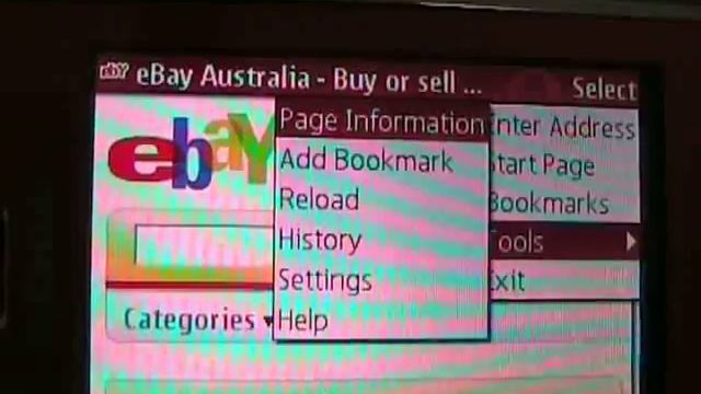 Opera Mini on Nokia 6120 смотреть онлайн