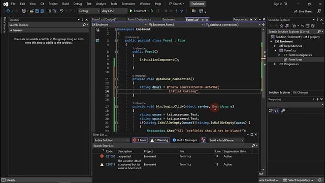 C# Programming - Login Form with MS SQL Server Database - Visual Studio 2022-SQL Server Mgmt Studio смотреть онлайн