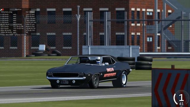 Assetto Corsa - 69 Camaro Tuned for Drag - First Tests (WIP / Download soon) смотреть онлайн