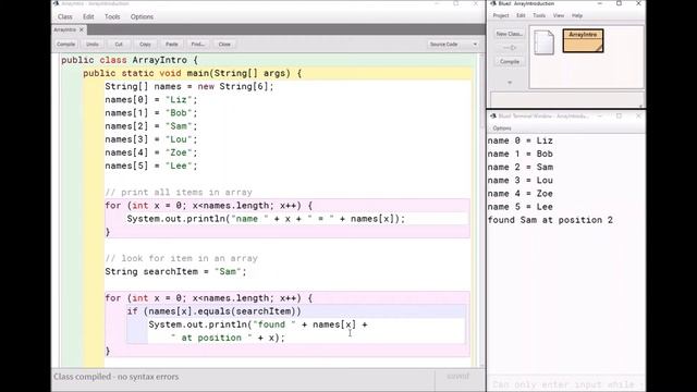 Arrays in Java смотреть онлайн