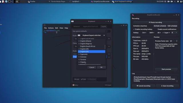 How to VERY EASY change the keyboard layout in Virtualbox Kali LInux смотреть онлайн
