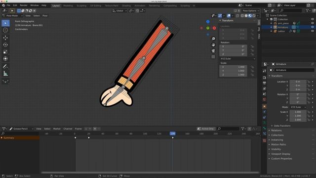 Grease Pencil Arm Rig 1 | Blender Grease Pencil Rigging смотреть онлайн