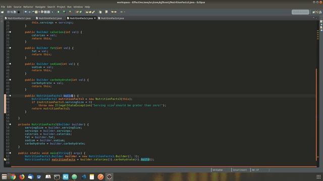 [Effective Java] [Item 2] Consider a builder when faced with many constructor parameters смотреть онлайн
