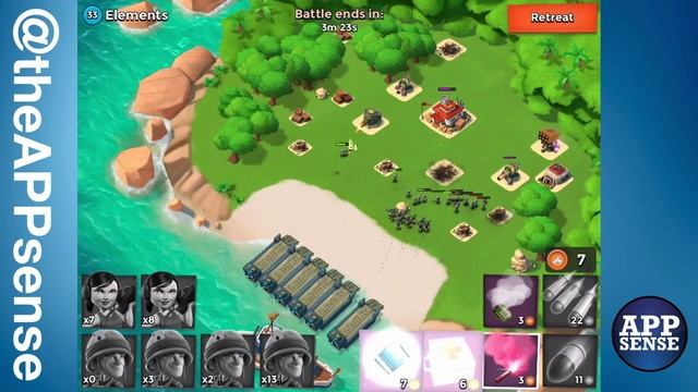 Elements (33) Single Player Island - Boom Beach Walkthrough смотреть онлайн