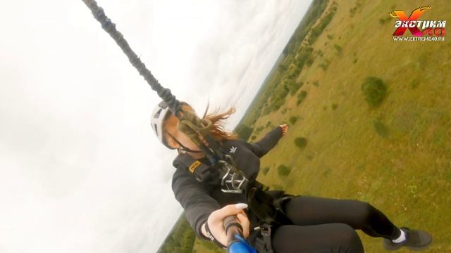 Прыжки с веревкой 65 метров Калуга, Тула! Прыгает - Михайлова Полина! Подарок подруге Тула Калуга? смотреть онлайн
