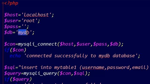 How to create table and insert data in PHP code смотреть онлайн