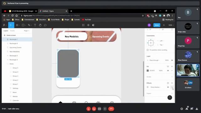 UI UX Workshop 2021 | Day 2 | App Design Tutorial | Figma | Hariharan Iyer | ACM DBIT смотреть онлайн