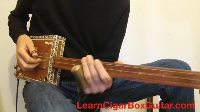 How to play Love In Vain - LearnCigarBoxGuitar.com смотреть онлайн