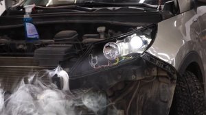 Сделали современные LED фары на  KIA Sportage 3