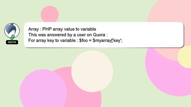 Array : PHP array value to variable смотреть онлайн