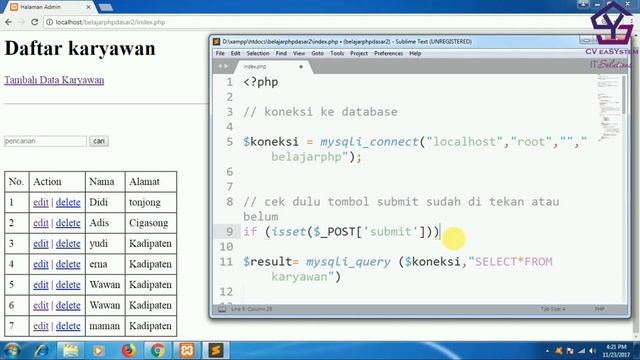 PHP MySQL Cara Membuat Searching atau Pencarian Data di WEB #18 смотреть онлайн