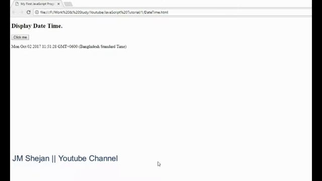 How to get Datetime and how to replace innerHTML using javascript смотреть онлайн