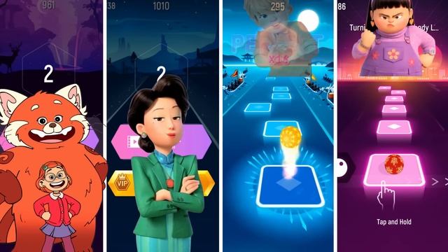 Turning Red Meilin Vs Ming Vs 4 Town Vs Abby || Nobody Like U - Tiles Hop EDM Rush! смотреть онлайн