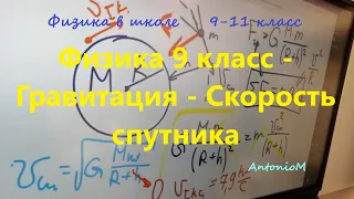 Гравитация - Скорость спутника 9-11.mp4 смотреть онлайн
