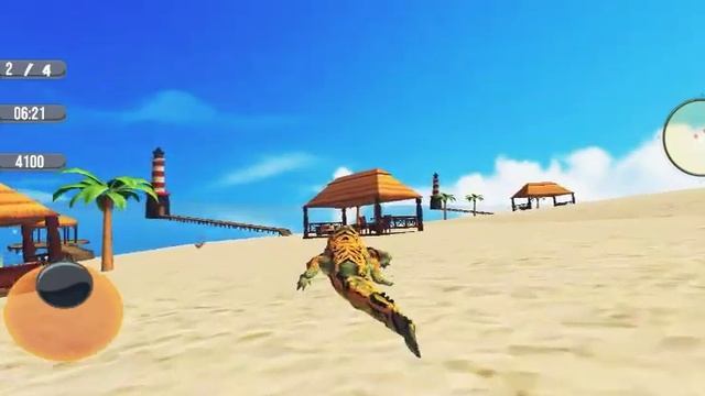 Komodo Dragon Family sim Beach & city attack / best Android GAMEPLAY / @Animals simulator /Game sta смотреть онлайн