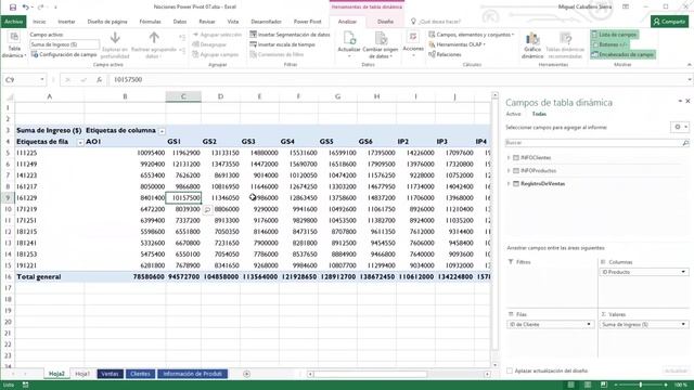 Tabla Dinámica con el Modelo de Datos Interno - Nociones Power Pivot #7 смотреть онлайн