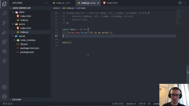 JS Error Handling смотреть онлайн