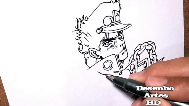 How To Draw JOTARO KUJO, como DESENHAR Jotaro Kujo смотреть онлайн