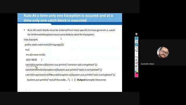 WT L30 Multiple Catch Blocks in java смотреть онлайн