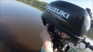 НОВЫЙ мотор suzuki 2.5 и лодка флинк  NEW suzuki 2.5 engine