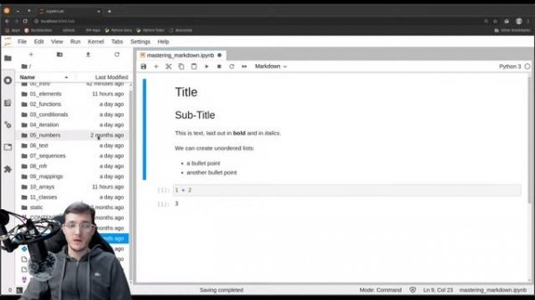 Mastering Markdown & formatting text in JupyterLab