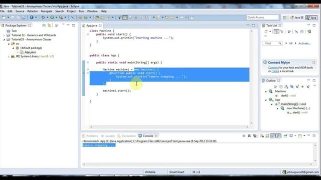 Learn Java Tutorial for Beginners, Part 32: Anonymous Classes смотреть онлайн
