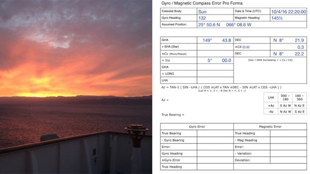 How To Calculate Compass Error by Azimuth of the Sun смотреть онлайн