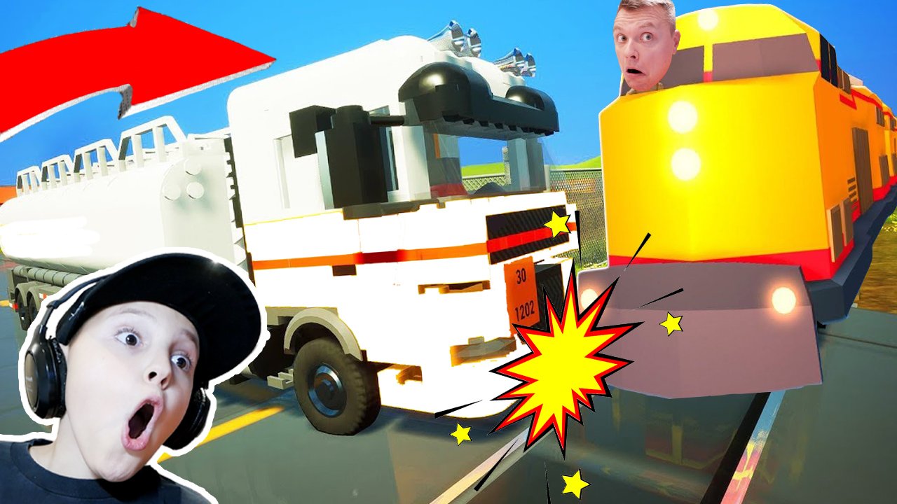 Крушение ПОЕЗДА и МАШИН на Переезде в Roblox смотреть онлайн