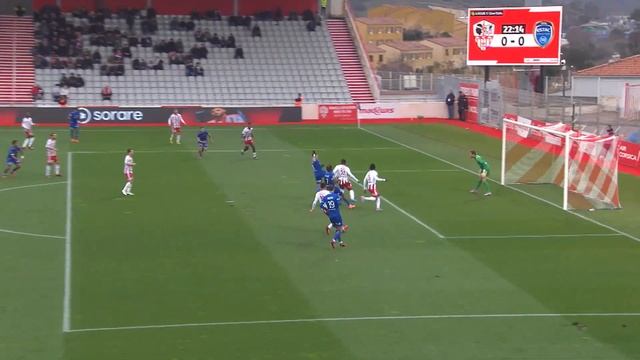 Goal Mama Samba BALDÉ (23' - ESTAC) AC AJACCIO - ESTAC TROYES (2-1) 22/23 смотреть онлайн
