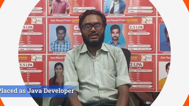 Another new Success story of our QSpiders Student. Mouleeshwaran V placed (JAVA Developer) смотреть онлайн