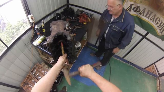 Двигатель VW 2e на Т3 Разборка смотреть онлайн