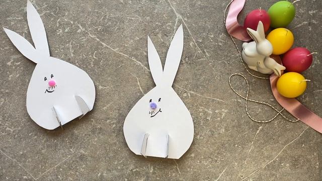 Супер простые и классные пасхальные поделки/ Зайцы из бумаги смотреть онлайн