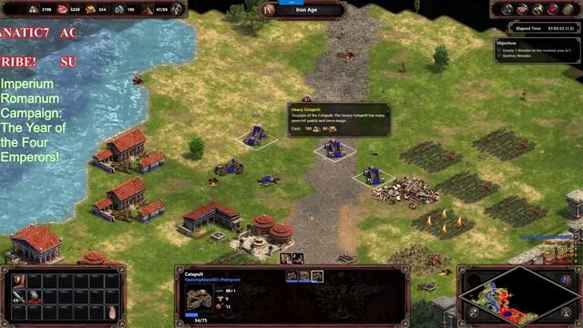 Age of Empires Definitive Edition CAMPAIGNS! IMPERIUM ROMANUM CAMPAIGN: The Year of Four Emperors! смотреть онлайн