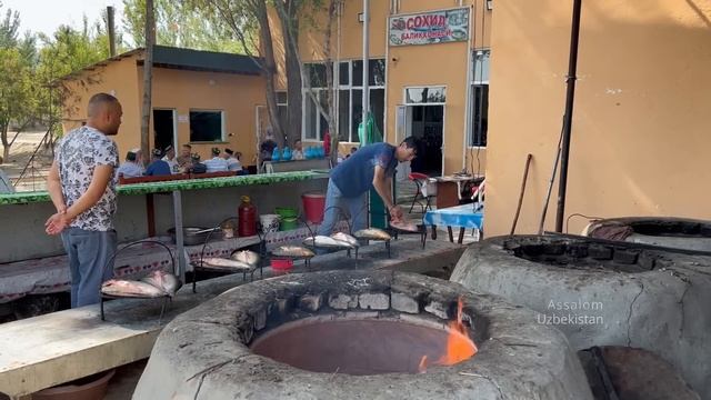 The Amazing Process Of Cooking Fish On A Campfire From The Master Of Cooking Fish In A Tandoor