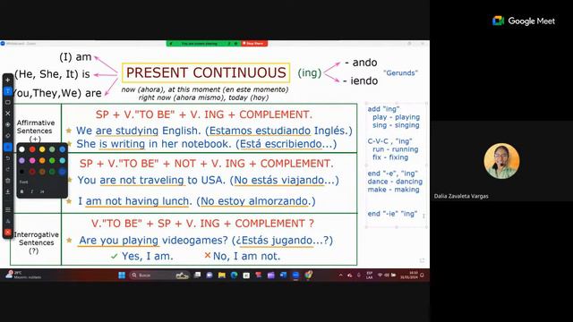 CLASS 12 - PRESENT CONTINUOUS смотреть онлайн