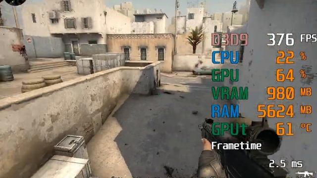 AMD Radeon RX 560-- AMD Ryzen 5 3600 -- CSGO FPS Test 1024X768 смотреть онлайн