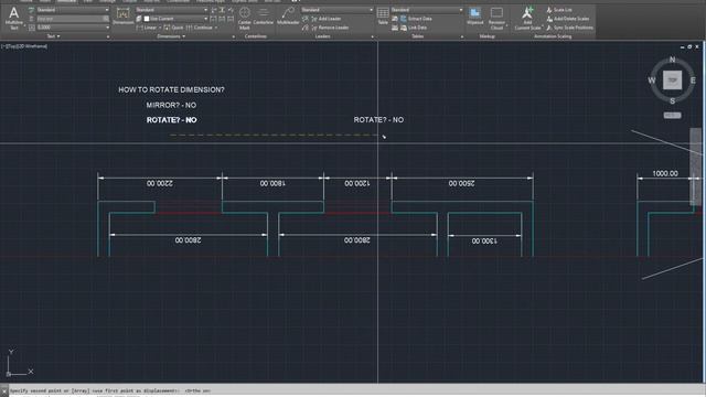 How to Rotate Dimension in AutoCAD смотреть онлайн