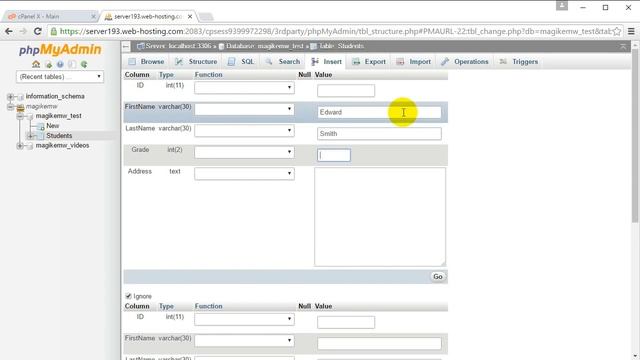 How to create table, insert data, set up foreign key in MySQL database смотреть онлайн