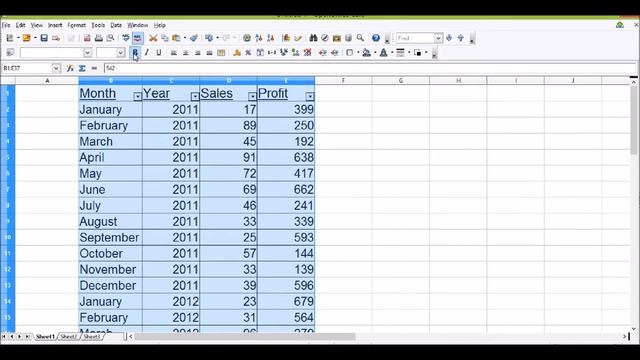 Open Office Calc - Filtering Data смотреть онлайн