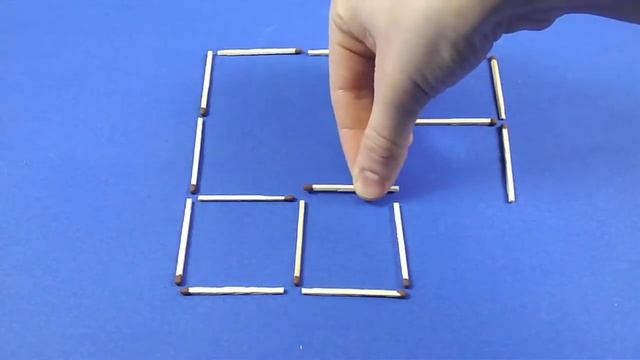 Головоломки со спичками 158 Передвиньте 3 спички, чтобы получить 4 квадрата смотреть онлайн