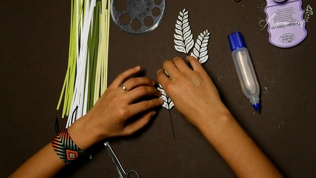 Quilling Leaves Tutorial смотреть онлайн
