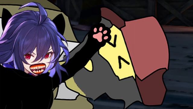 Loli Catgirl Seele Beats Homeless Man over Water смотреть онлайн