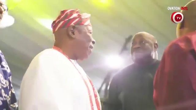 Chief Ebenezer Obey Thrills Chief Segun Osoba, Dele Momodu And H.E Governor Ademola Adeleke
