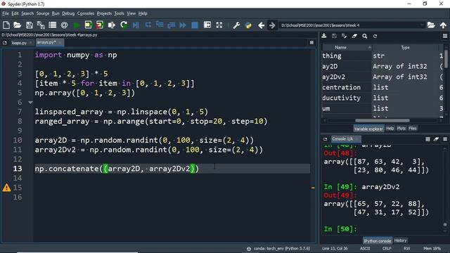 Video 3.0.2: A look at Numpy and Arrays смотреть онлайн