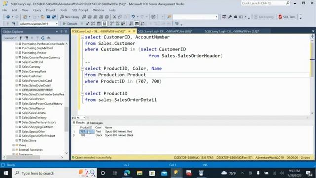11 Working with Subqueries in MS SQL SERVER in AMHARIC смотреть онлайн