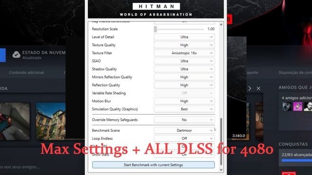 GeForce RTX 4080 16GB Benchmark and Best Graphic Settings + DLSS comparison - HITMAN 3 смотреть онлайн