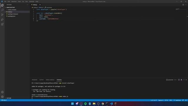 How To Make A Minecraft Bot With Mineflayer