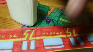 Как сделать вагон метро из бумаги? 2 часть.