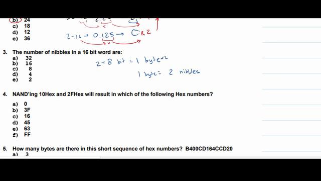 The number of nibbles in a 16 bit word are:... | Intro. to Logic Design смотреть онлайн