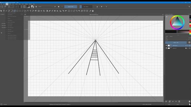 KRITA 4.4.3 VANISHING POINT AND PERSPECTIVE ASSISTANTS | Part II смотреть онлайн